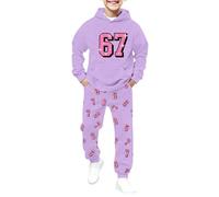Christmas Outfit Toddler Boy Santa Zipper Cotton Black Graphic Waffle Knit Tracksuit Purple Long Sleeve My First Thanksgiving Baby Advent Calendar 2025 Pink