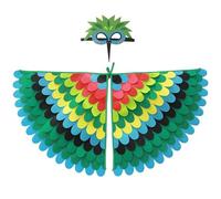 Christmas Outfits Bird-Owl-Costume for Kids with,Dress Up Clothes for Boys Girls Role Play Hallowen Party(Green,One Size)
