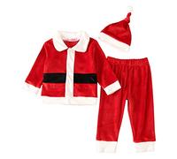 Christmas Outfits for Baby Boys,Christmas Day Outfit Romper Newborn Thick Zipper Jumpsuit from Before Kids Costume Party Hats Cloths Girls 6-12Months (Red#d,4-5 Years)