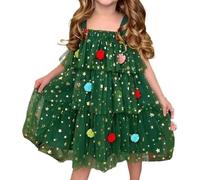 Christmas outfits for girls, festive cosplay dresses, glitter outfit, multi-layer clothing for birthday, festival, outdoor activities, party club, for children aged 1-8