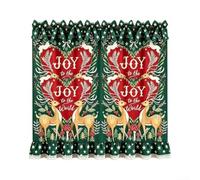 Christmas Oven Skirt Curtain 78x55cm 8 Ties Rustic Farmhouse Red Decor | Machine-washable polyester Handcrafted farmhouse pattern Fits ovens dishwashers and cabinets