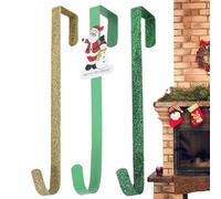 Christmas Over The Door Hanger - Metal Santa Claus Snowman Decor | Christmas Front Door Hanger,for Wall Home Indoor Outdoor Dining Table Schools Homes Holiday Seasonal Party