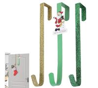 Christmas Over The Door Hanger | Metal Santa Claus Snowman Decor,Christmas Wreath Holder - for Wall Home Indoor Outdoor Dining Table Schools Homes Holiday Seasonal Party