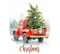 Christmas Paint By Numbers For Adults car, DIY Xmas tree Paint By Number For Children&Beginners, Acrylic Paint Canvas Crafts For Kids, For Christmas Gifts And Winter Decorations, Unframed 30x40cm p-24