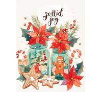 Christmas Paint by Numbers for Adults Gingerbread Man, DIY Bottle Paint by Number for Children, Acrylic Paint Canvas Crafts for Kids, for Christmas Gifts or Winter Decorations, Unframed 30x40cm p-164