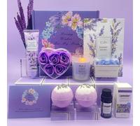 Christmas Pamper Gifts for Mum, Mum Birthday Gifts,Gift Set for Women, Lavender Self Care Mummy Gifts, Best Mum Gifts, Relaxation Spa Bath Set for Her, Get Well Soon Gift Ideas for Mother