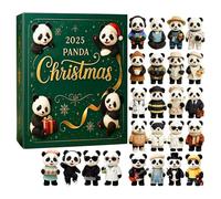 Christmas Panda Countdown Calendars | 2D Flat Decor 24 Day | Panda Advent Christmas Calendar | for Kids Toddler Teen Adult Boy Girl Women Men Family Vacation Holiday Classroom Desk Wall Tree Decor