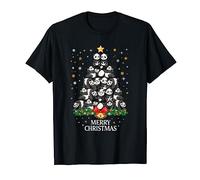 Christmas Panda Tree Design for Boys Girls Panda Xmas T-Shirt