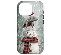 Christmas Pangolin With Snowman Holiday Winter Art Case for iPhone 16 Pro