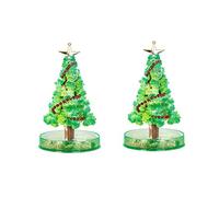 Christmas Paper Desktop Ornament Novelty Christmas Tree Set for Kids Festive Home Decoration Growing Toy (Multicolor, One Size)