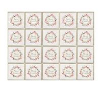 Christmas Paper Napkins, with Berry Wreath Merry Design, 20 Pieces a Pack, Holiday Dinner Napkins, Merry Christmas Hand Towels, Absorbent, for Bathroom and Celebration