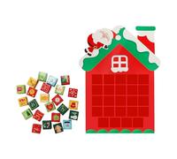 Christmas Paper Snowman Advent Calendars 24 Day Countdowns Hanging Decoration Family Interactive Holiday Tradition Gift Snowman House Countdowns Wall Hanging