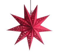 Christmas Paper Stars, Paper Star Lantern, Nine-Point Hollow Lampshade Decor, Starry Christmas Lanterns for Kids Adults Bedroom Living Room Camping Outdoor Room Ceiling Indoor Home