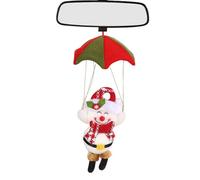 Christmas Parachute Pants - Fix Flying Snowman Figure, Hanging Ornament | Medium Size Holiday Balloon Style with Rope Attachment, Wall Window Decoration