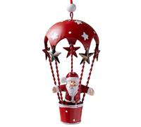 Christmas Parachute Pendant, Christmas Ornaments, Hot Air Balloon Santa Snowman Decor, Festive Holiday Charm, Vibrant Design, 6x6x11cm, For Balcony, Window Or Door