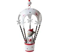Christmas Parachute Pendant, Christmas Ornaments, Hot Air Balloon Santa Snowman Decor, Festive Holiday Charm, Vibrant Design, 6x6x11cm, For Balcony, Window Or Door