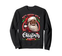 Christmas Party African American Santa Claus Afro Men Xmas Sweatshirt