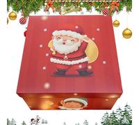 Christmas Party Boxes | Candy Boxes,Multi-level Elegant Paper Container For Party Candy Storage, For Kids And Adult Event Supplies At Christmas
