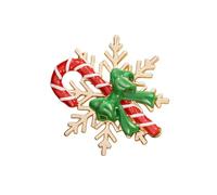 Christmas Party Brooch Pin Festive Alloy Gold Tone Accessory, A