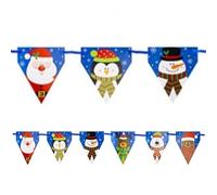 Christmas Party Bunting Decoration 6ft - Santa and Friends