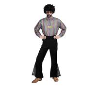 Christmas Party Dresses Men's Disco Costume & Women's 70's Disco Mamma Outfit Novelty Clothing For Parties & Festivals(Multicolour,S)