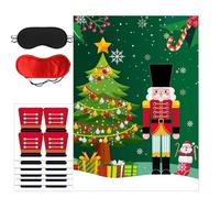 Christmas Party Games - Pin The Hat On Nutcracker Interactive Toy | Fun Family Holidays For And Adults, Festival Gathering At Home, Annive Celebration