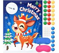 Christmas Party Games Supplies Pin The Nose On The Snowman Game