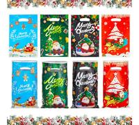 Christmas Party Gift Bag, Xmas Gift Bags Goodie Bag Candy Treat Bags with Handle Small Return Gift for Kids Birthday Christmas Party Fillers Bags A4SDLD (B-40PCS)