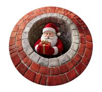 Christmas Party Mat Soft Doormat With Optical Illusion Effect | Non-slip door mat for the winter season for entrance, living room, bedroom, bathroom