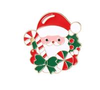 Christmas Party Santa Brooch Metal Accessory With Rustproof Coating Ideal For Outfit Embellishment And Seasonal Celebrations Christmas Party Accessories