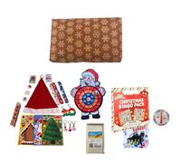 Christmas Pass the Parcel 10 Layers | Ready to Play Christmas Day Game | Prizes Only or with Festive Forfeits | Big Final Game Prize | by The Poulton Party Co. (10 Layer - Prizes only)