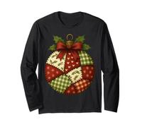 Christmas Patchwork Bauble Long Sleeve T-Shirt