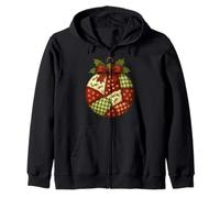 Christmas Patchwork Bauble Zip Hoodie