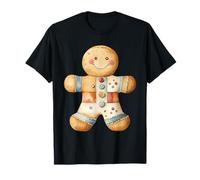 Christmas Patchwork Gingerbread Man T-Shirt