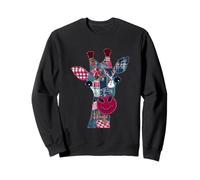 Christmas Patchwork Giraffe Holiday Cheer Sweatshirt