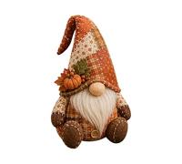 Christmas Patchwork Gnome DIY Craft Kit Handmade Fabric Santa Gnome Decor | Christmas Patchwork Gnome DIY Sewing Kit, Vintage Plaid Fabric Handmade Santa Gnome Ornament Xmas Table Fireplace Home Decor