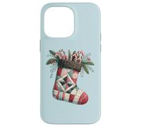Christmas Patchwork Holiday Sock Festive Decor Case for iPhone 14 Pro Max