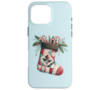 Christmas Patchwork Holiday Sock Festive Decor Case for iPhone 16 Pro Max