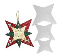 Christmas Patchwork Star Template 3PCS/Set Acrylic Quilting Templates Different Size Star Shape Patchwork Templates for Craft Christmas Quilting Templates