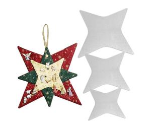Christmas Patchwork Star Template 3PCS/Set Acrylic Quilting Templates Different Size Star Shape Patchwork Templates for Craft Christmas Decorations