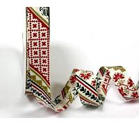 Christmas Pattern 100% Cotton 18mm Bias Binding by Fany on a 25m Roll