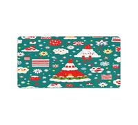 Christmas Pattern Design Print Desk Mat | Non-Slip Large Mouse Pad 30x60cm Keyboard Gaming Long Mouse Mats for Desk Accessories