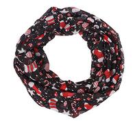 Christmas Pattern Print Lightweight Snood Scarf Comfy