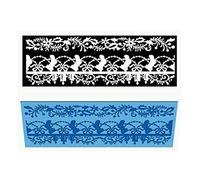 Christmas Pattern Silicone Baking Mat Cake Lace Mould Frame Fondant Molds Cake Decor Tools DIY (Christmas Socks)