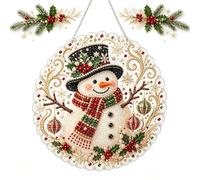 Christmas Pearl Diamond Art Hanging Ornament Kit 20cm DIY (B)