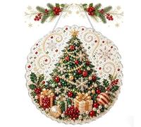 Christmas Pearl Diamond Art Hanging Ornament Kit 20cm DIY (C)