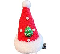 Christmas Pearl Hair Clip | Pearl Christmas Hat Hairpin Decor,Stylish and Cute Hair Shaping Tool for Friends Parties, Themed Parties, Family Gatherings, School Activities