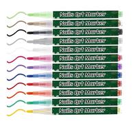 Christmas Pen Set - 12 Markers For | Quick Dry Dot And Contour Liner Pens For Gel Nail Manicure Paint
