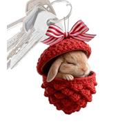Christmas Pendant Animals 2D Acrylic Pendant Cute Rustic | Forest Animal Christmas Tree Ornament for Wall, Front Door, Living Room, Bedroom and Balcony A