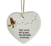 Christmas Pendant Ceramic Heart Ornament Hanging | I Wish You Lived Next Door | Christmas Ornaments Heart Hanging Pendant